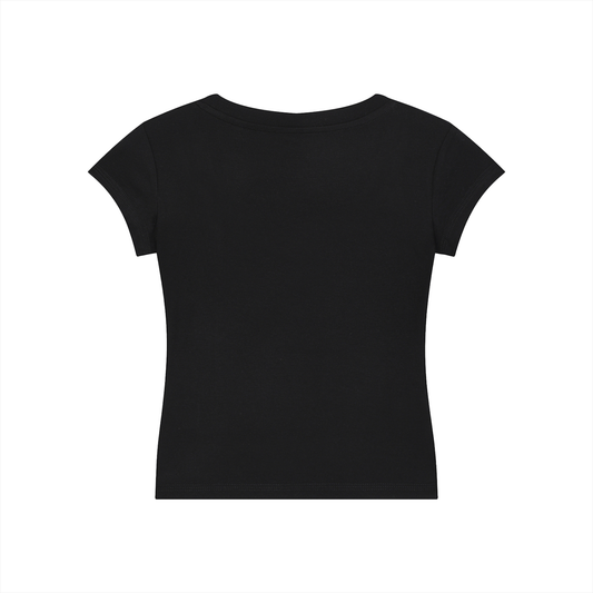 Moon Angel Essential V-Neck Bodycon T-Shirt