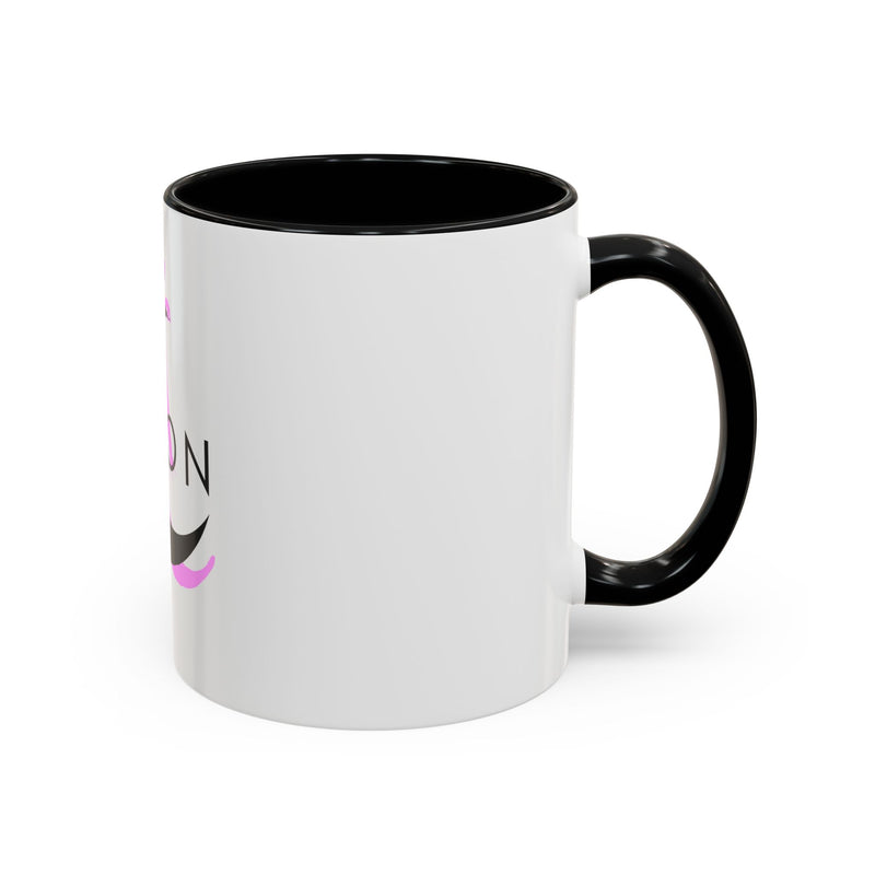Axolotl Moon Coffee Mug — Cute Pink Axolotl Moonrise Accent Mug (11/15oz)