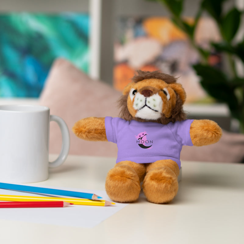 Plush Bear with 'Moon' Tee - Soft Brown Teddy Gift for Kids & Baby Showers