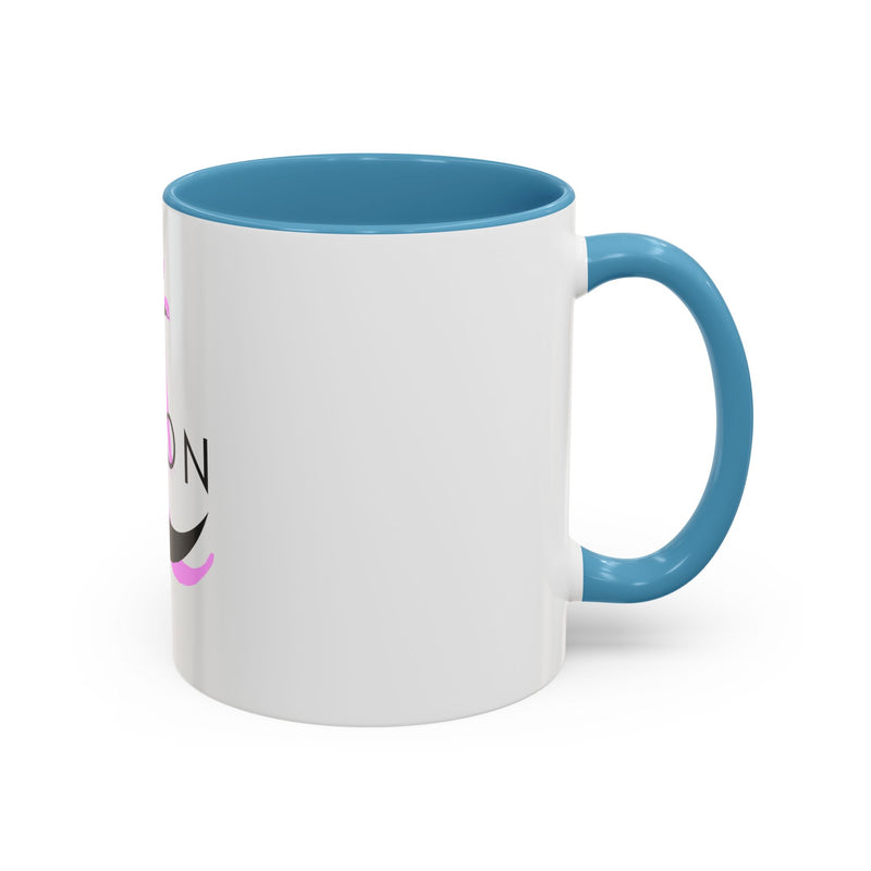Axolotl Moon Coffee Mug — Cute Pink Axolotl Moonrise Accent Mug (11/15oz)