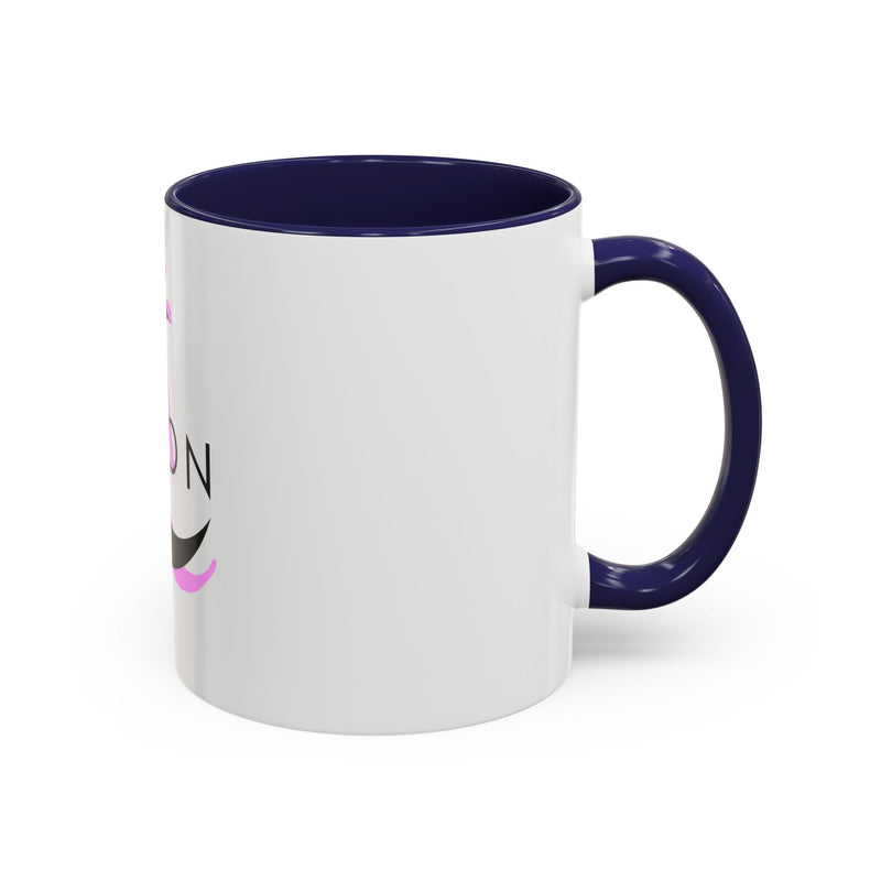 Axolotl Moon Coffee Mug — Cute Pink Axolotl Moonrise Accent Mug (11/15oz)