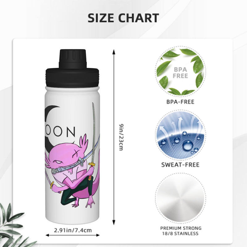 Ax Moon Sword Sports Insulated Water Bottle (18oz)