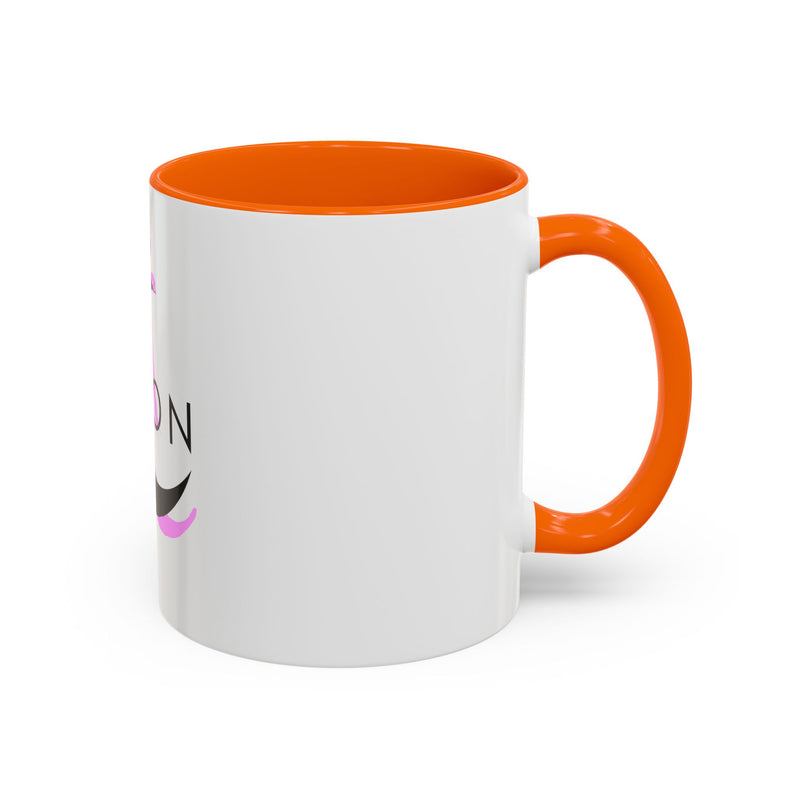 Axolotl Moon Coffee Mug — Cute Pink Axolotl Moonrise Accent Mug (11/15oz)