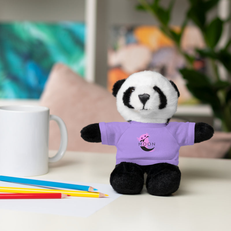Plush Bear with 'Moon' Tee - Soft Brown Teddy Gift for Kids & Baby Showers