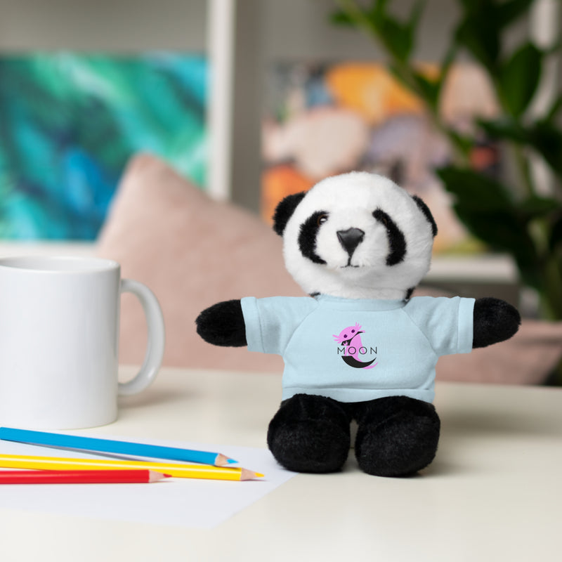 Plush Bear with 'Moon' Tee - Soft Brown Teddy Gift for Kids & Baby Showers