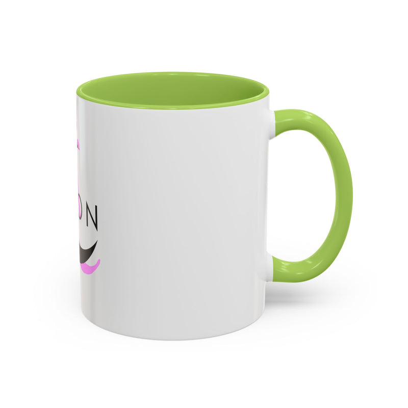 Axolotl Moon Coffee Mug — Cute Pink Axolotl Moonrise Accent Mug (11/15oz)