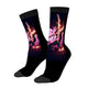 Ax Moon Flare Color Contrast Crew Socks (Made in USA)