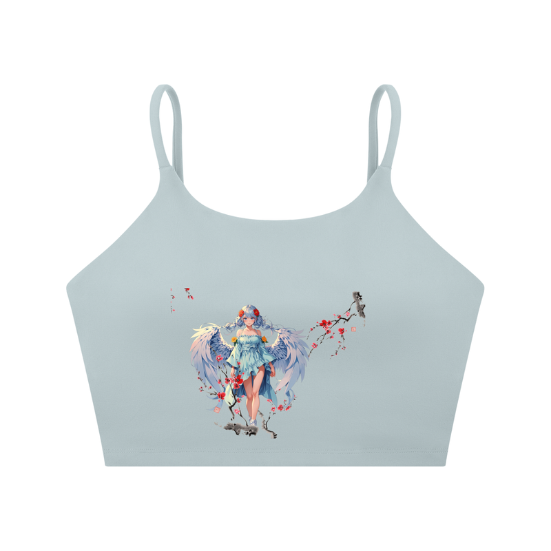 Spaghetti Strap Yoga Sports Bra