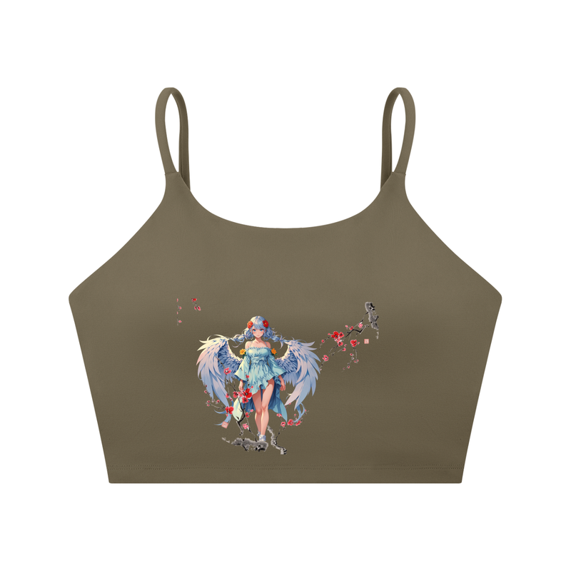 Spaghetti Strap Yoga Sports Bra