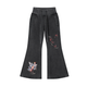 Vintage Washed Flared Fleece Pants