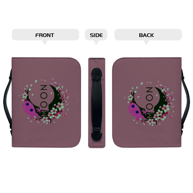 Ax Moon Cherry Blossom PU Leather Bible Cover