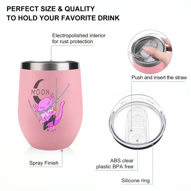 Ax Moon Sword Egg-Shaped Tumbler 12OZ