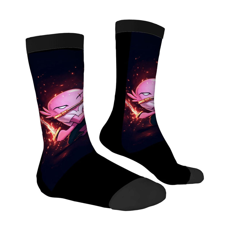 Ax Moon Flare Color Contrast Crew Socks (Made in USA)