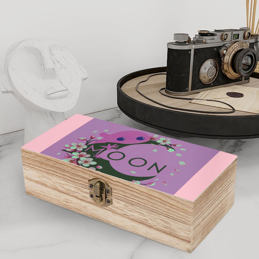 Ax Moon Cherry Blossom Wooden Storage Box