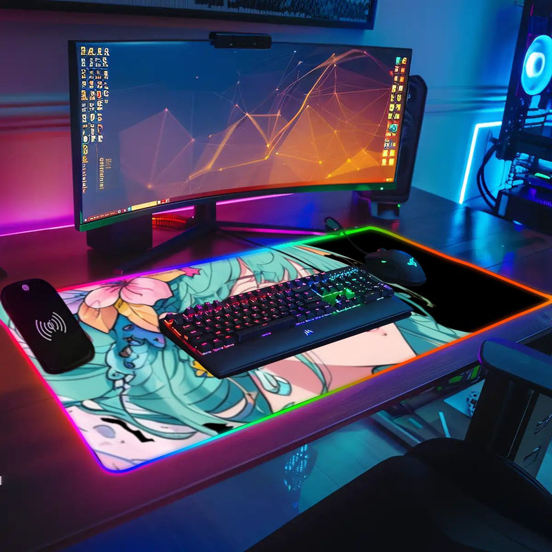 Moonlight Wireless Charging RGB Mouse Pad (9:4)