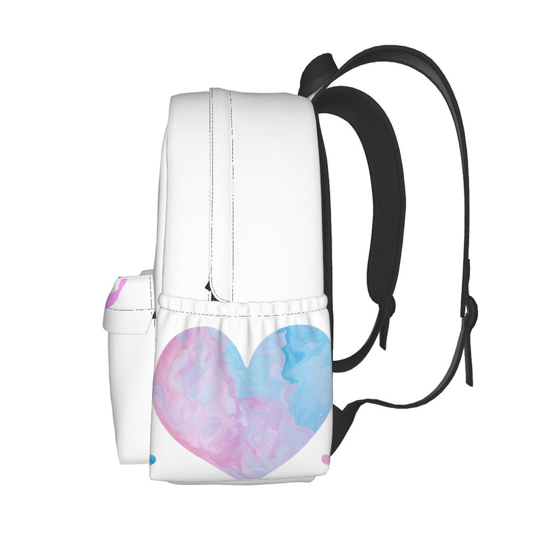Axolotl Moon Large Capacity Oxford Backpack with Cloth Side Pockets