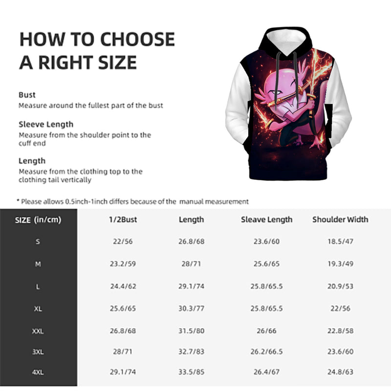 Ax Fire Sword Mens Hoodie with Pockets Customized Services