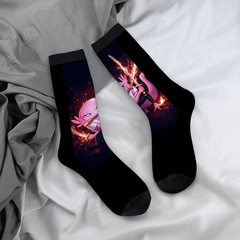 Ax Moon Flare Color Contrast Crew Socks (Made in USA)