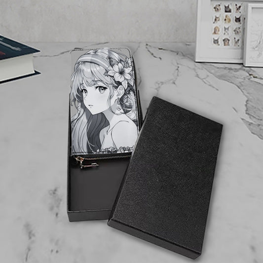 Bella Moon PU Clutch Wallet with Zipper