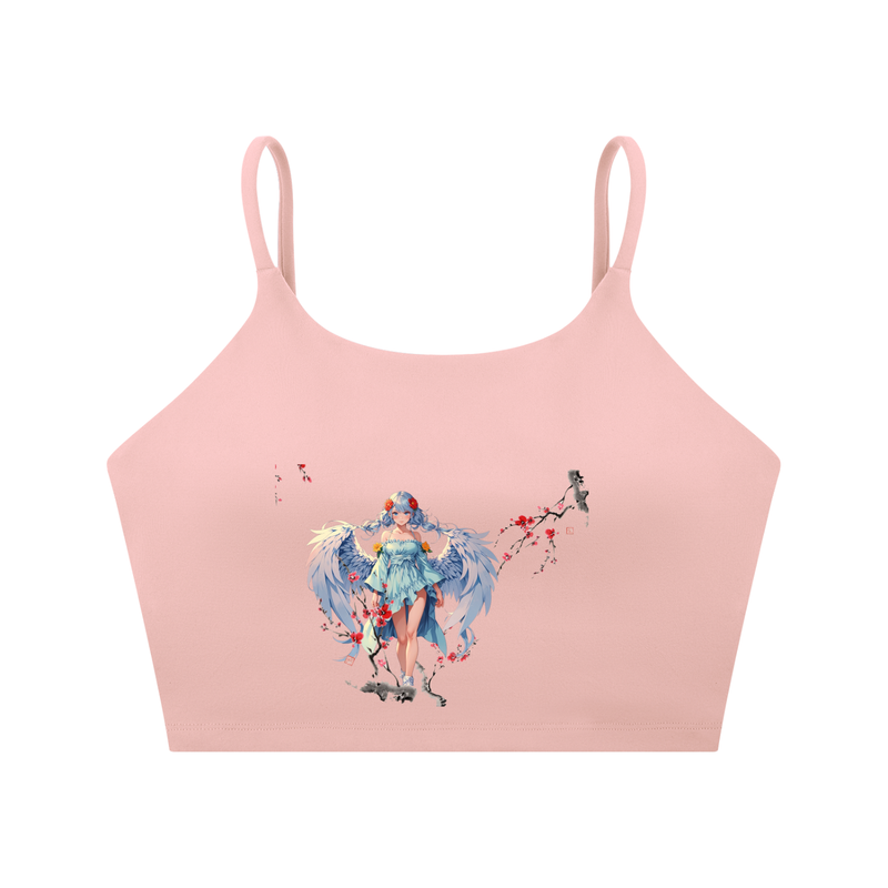 Spaghetti Strap Yoga Sports Bra