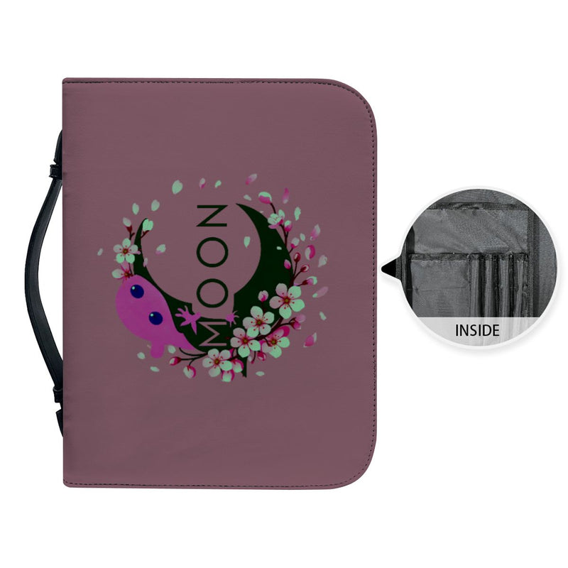 Ax Moon Cherry Blossom PU Leather Bible Cover