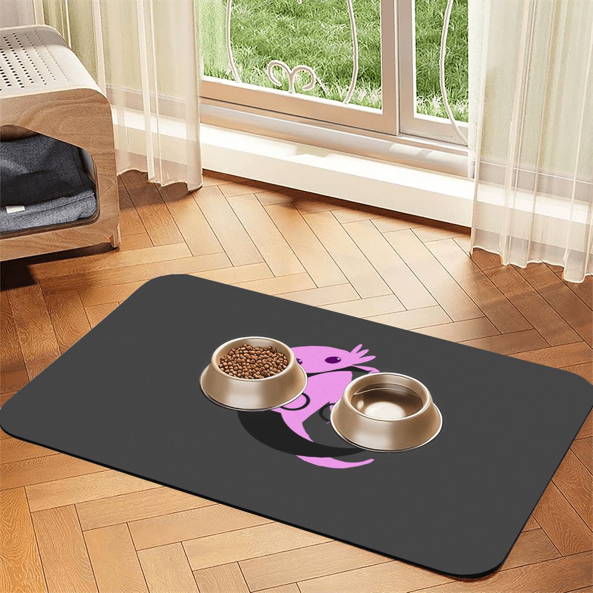 Ax Moon PU Leather Dog Food Mat