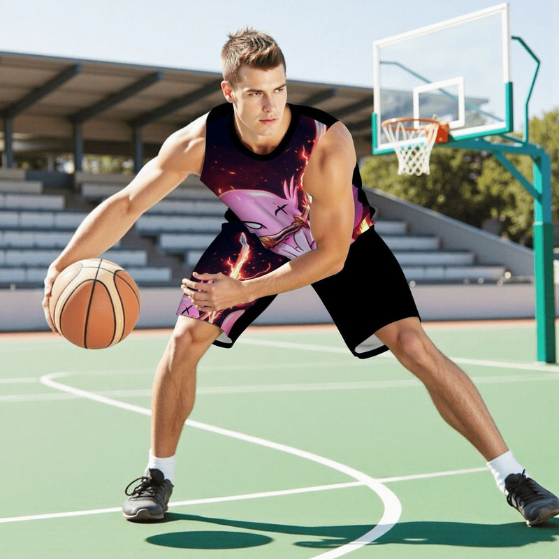 Ax Moon Flame Men's Basketball Jersey (AOP)