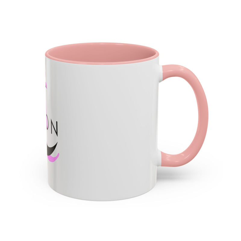 Axolotl Moon Coffee Mug — Cute Pink Axolotl Moonrise Accent Mug (11/15oz)