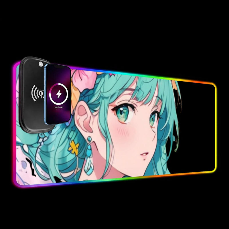 Moonlight Wireless Charging RGB Mouse Pad (9:4)