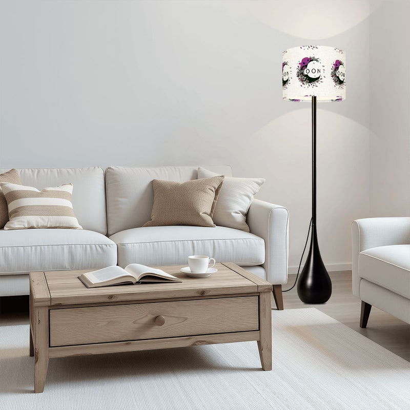 Ax Moon Cherry Blossom Teardrop Shaped Floor Lamp