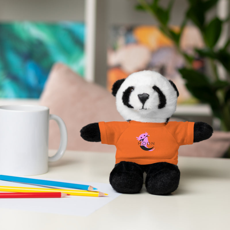 Plush Bear with 'Moon' Tee - Soft Brown Teddy Gift for Kids & Baby Showers