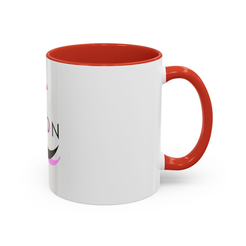 Axolotl Moon Coffee Mug — Cute Pink Axolotl Moonrise Accent Mug (11/15oz)