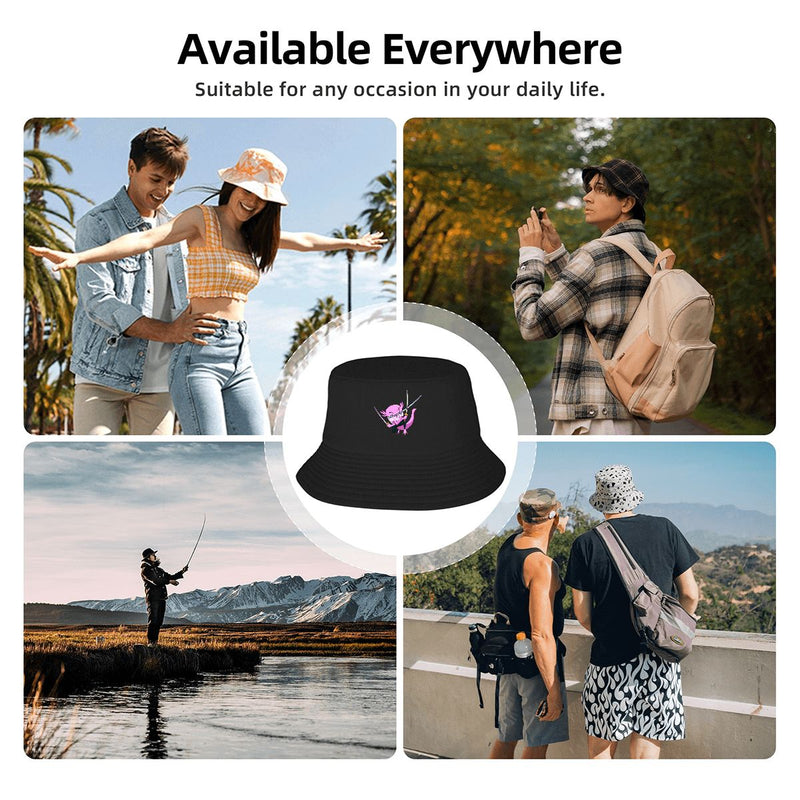 Ax Moon Sword Adult Double-Layer Bucket Hat (Made in USA)