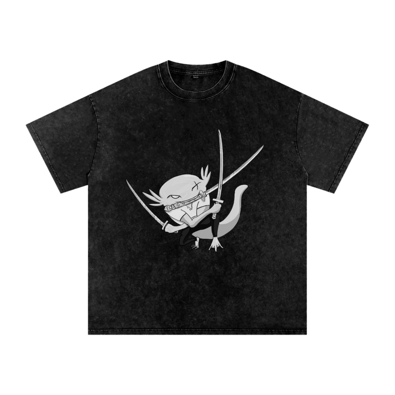 Snow Washed Oversized Cotton T-Shirt