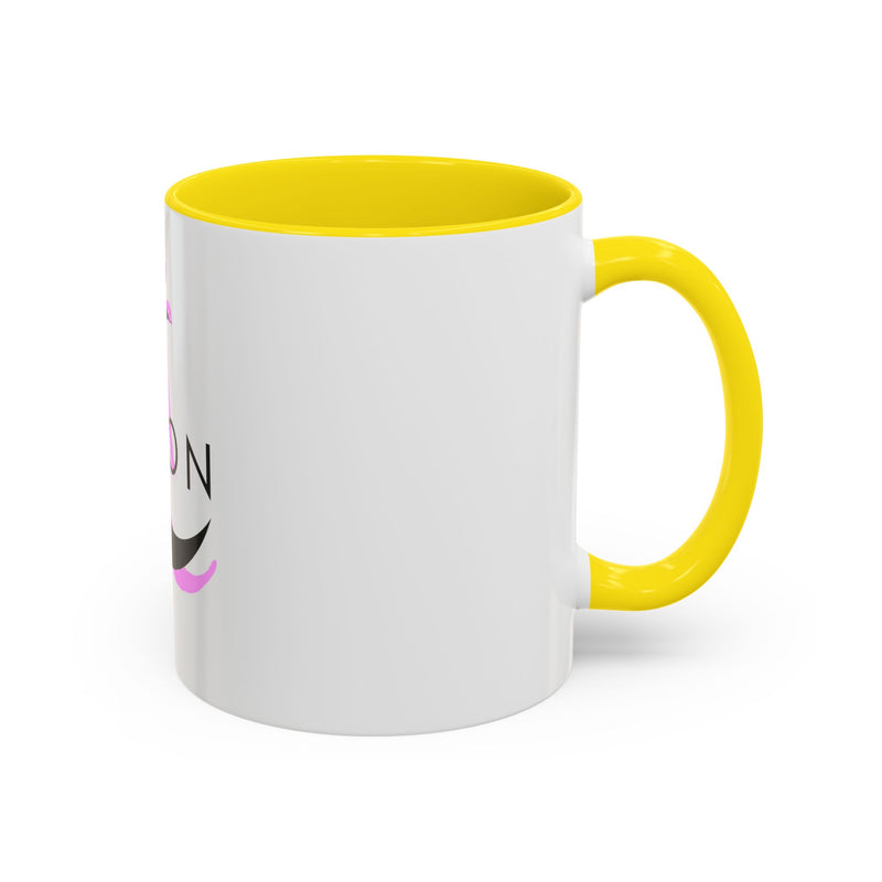 Axolotl Moon Coffee Mug — Cute Pink Axolotl Moonrise Accent Mug (11/15oz)