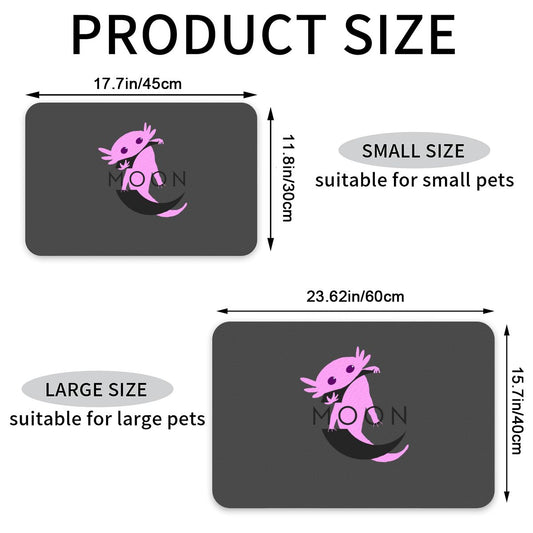 Ax Moon PU Leather Dog Food Mat