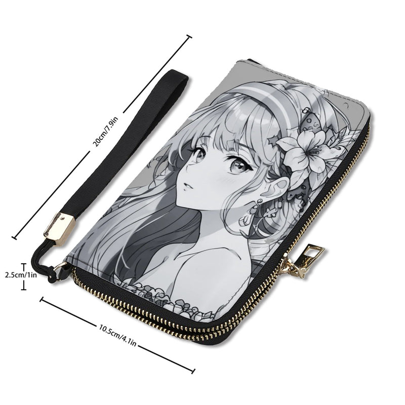 Bella Moon PU Clutch Wallet with Zipper