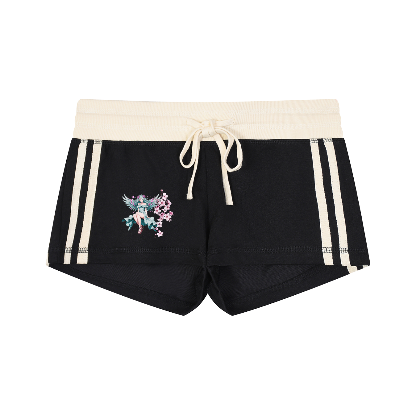 Women's Contrast Stripe Track Shorts