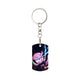 Ax Moon Ice Rectangular Metal Keychain