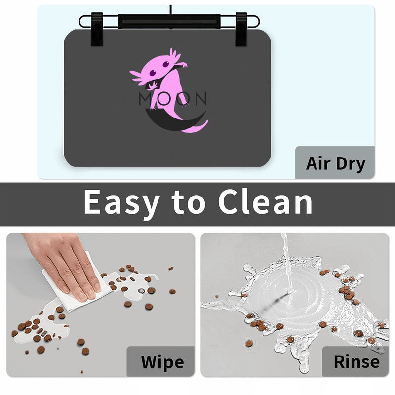 Ax Moon PU Leather Dog Food Mat