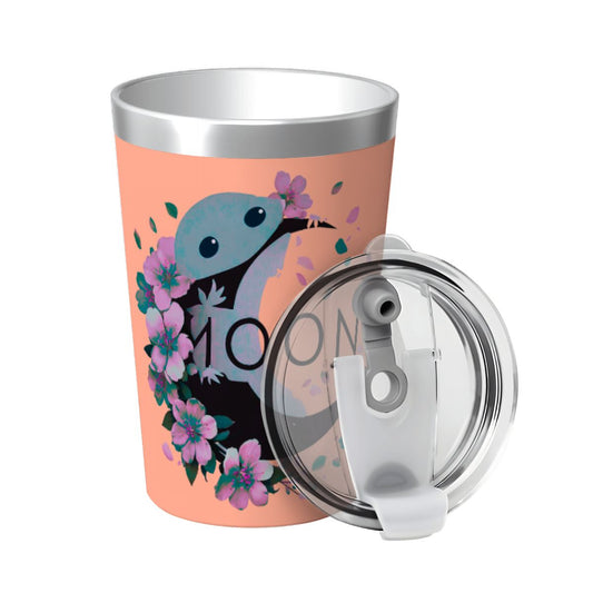 Ax Moon Blossom Stainless Steel Water Bottle With Straw (12oz)