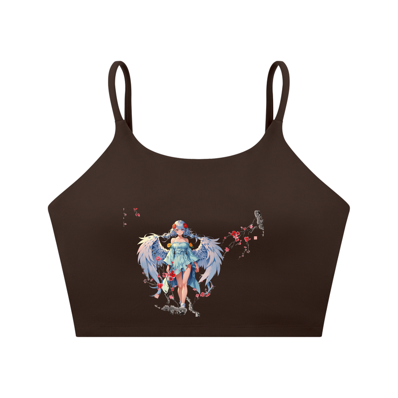 Spaghetti Strap Yoga Sports Bra