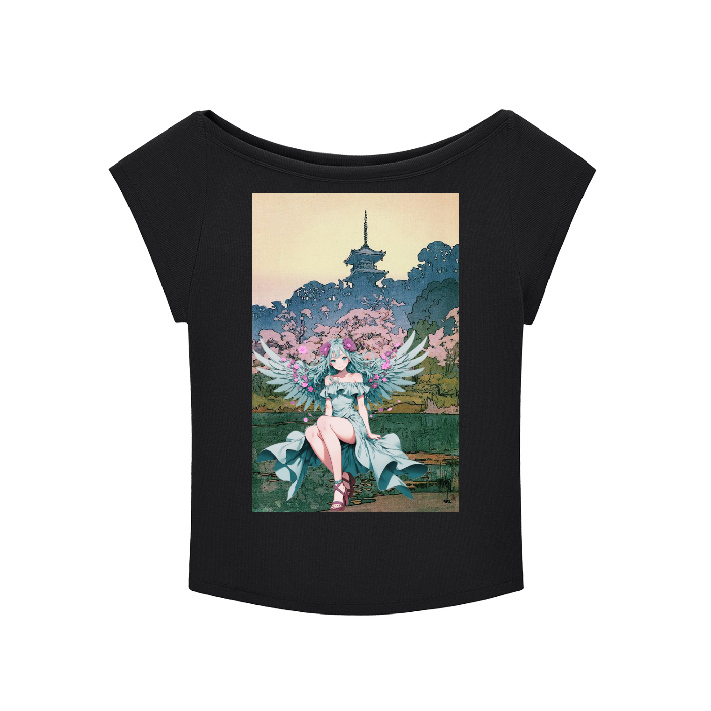 Moon Angel Essential Wide Neck Baby T-shirt