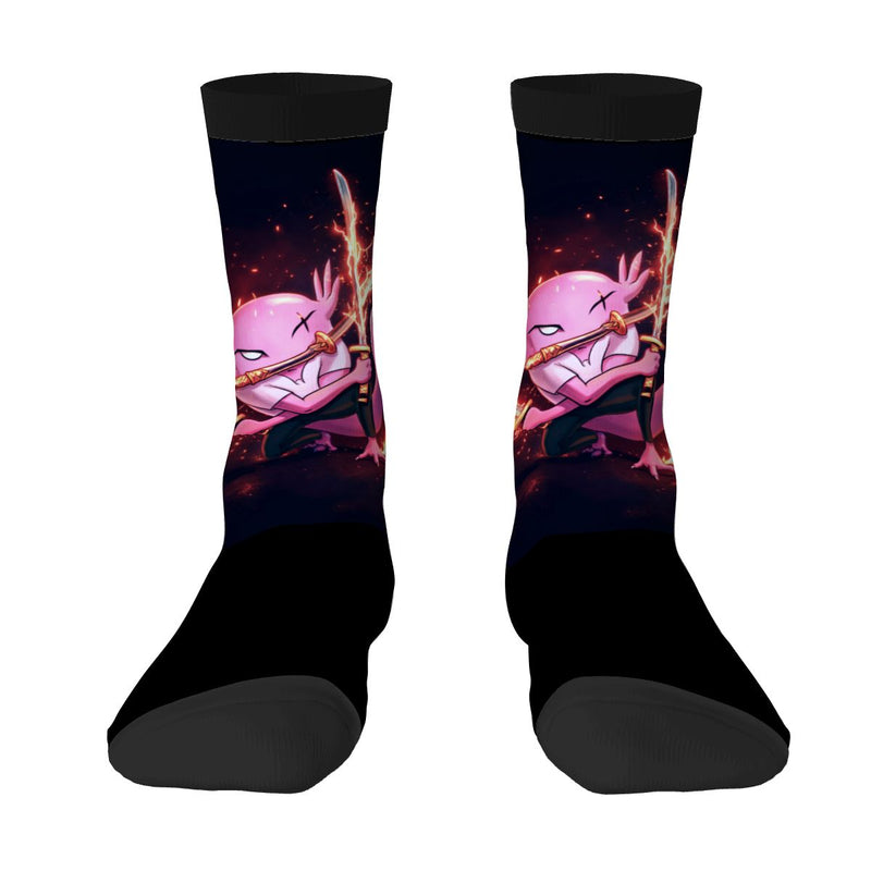 Ax Moon Flare Color Contrast Crew Socks (Made in USA)