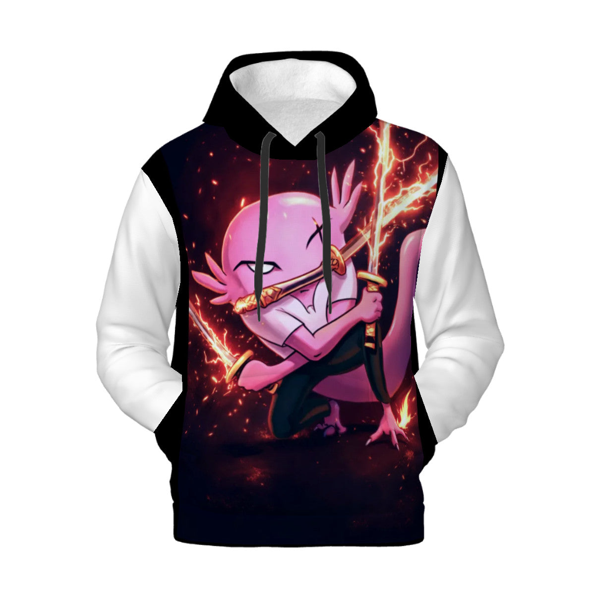 Ax Fire Sword Mens Hoodie with Pockets Customized Services