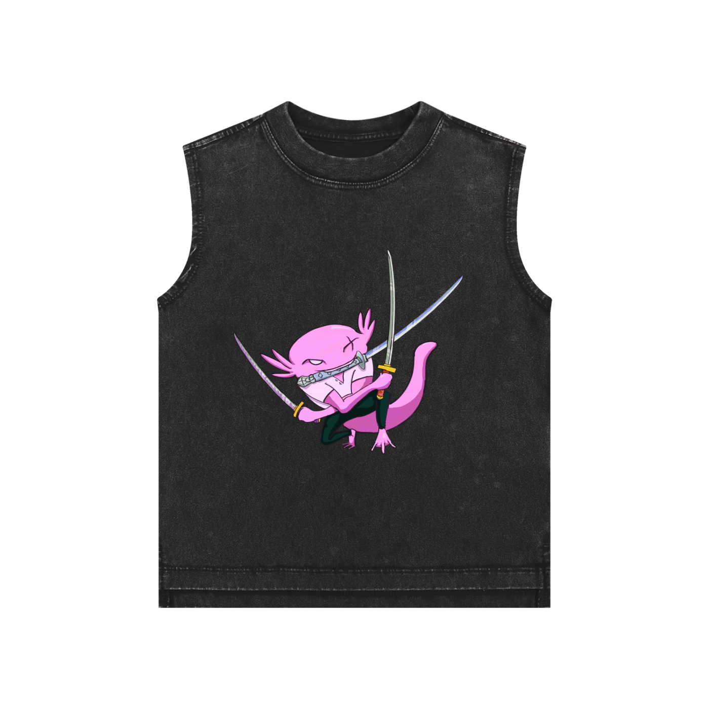 Ax Moon Sword Snow Washed Kids' Tank Top