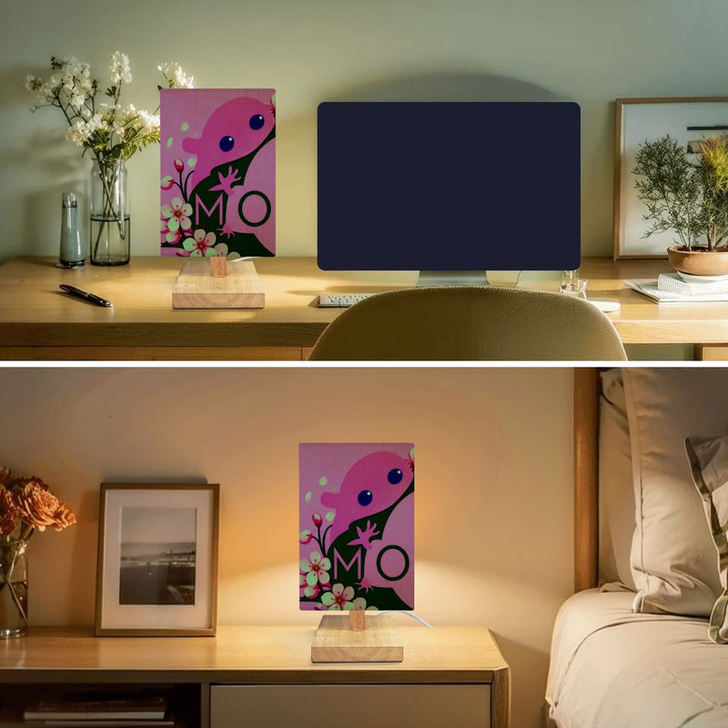 Ax Moon Cherry Blossom Square Table Lamp
