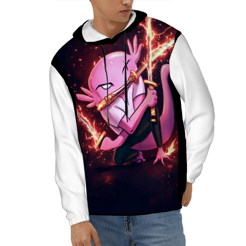 Ax Fire Sword Mens Hoodie with Pockets Customized Services
