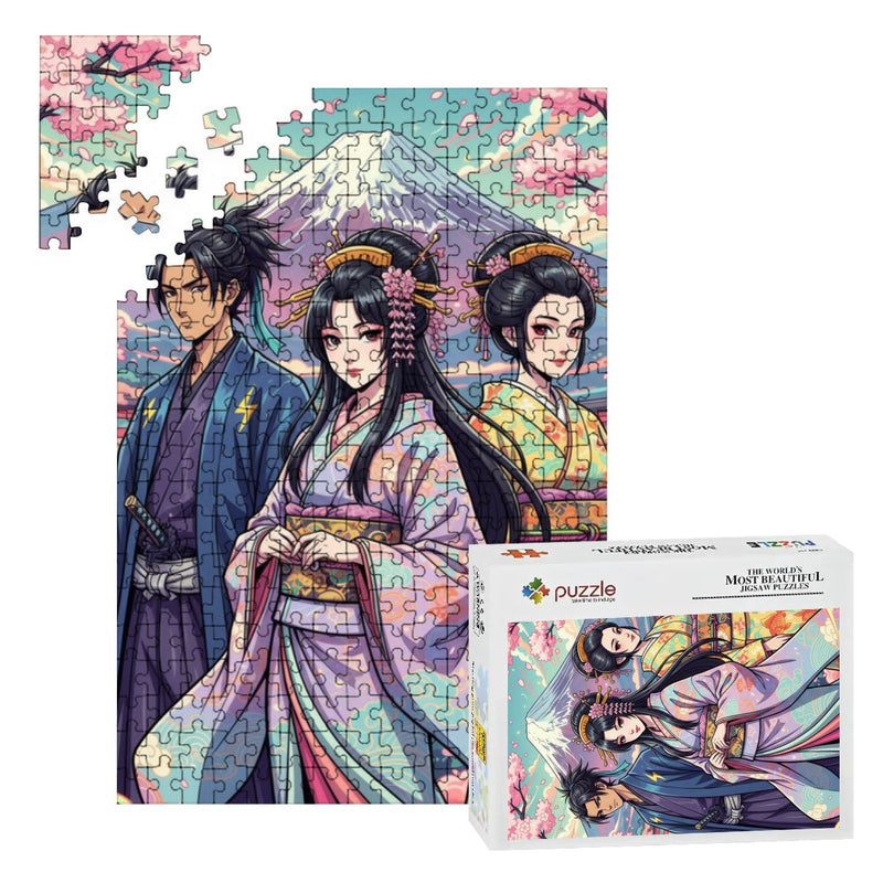 Japanese Wooden Jigsaw Puzzles 300 pcs (Vertical)