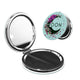 Ax Moon Cherry Blossom Round Shape Portable Pocket Mirror